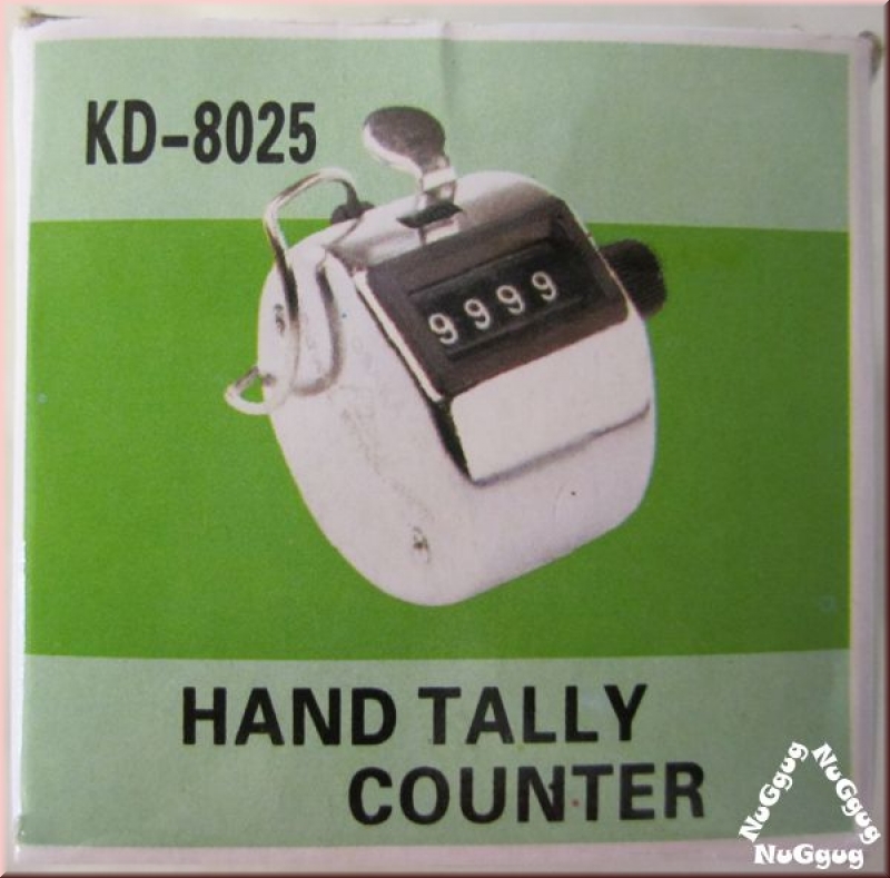 Handzähler verchromt, KD-8025