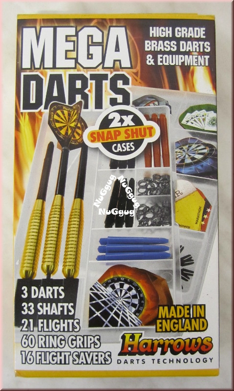 Harrows Mega Darts, 133-teiliges Dart Set, Steeldart