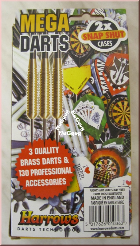 Harrows Mega Darts, 133-teiliges Dart Set, Steeldart