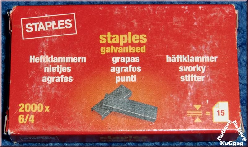 Heftklammern verzinkt 6/4. 2000 Stück von Staples. Artikelnummer 7591842