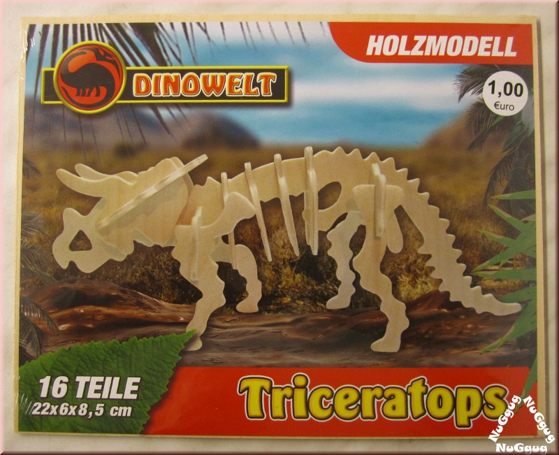 3D Holzpuzzle Triceratops