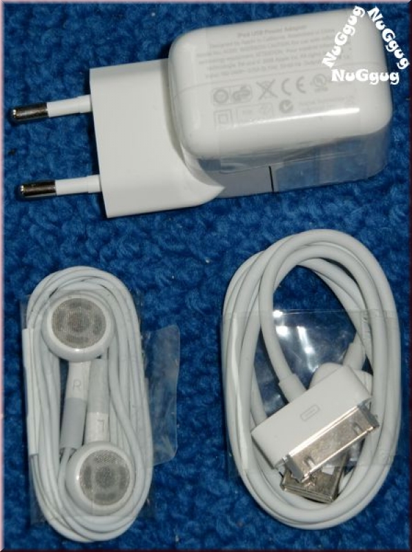 Apple Netzteil. Kabel + Kopfhörer Set