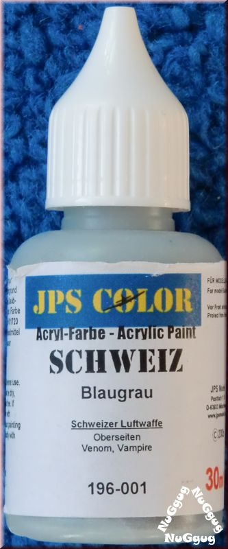 JPS Color Blaugrau. Acryl-Farbe. 30ml