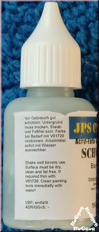 JPS Color Blaugrau. Acryl-Farbe. 30ml