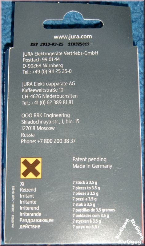 Jura 6+1 Reinigungstabletten