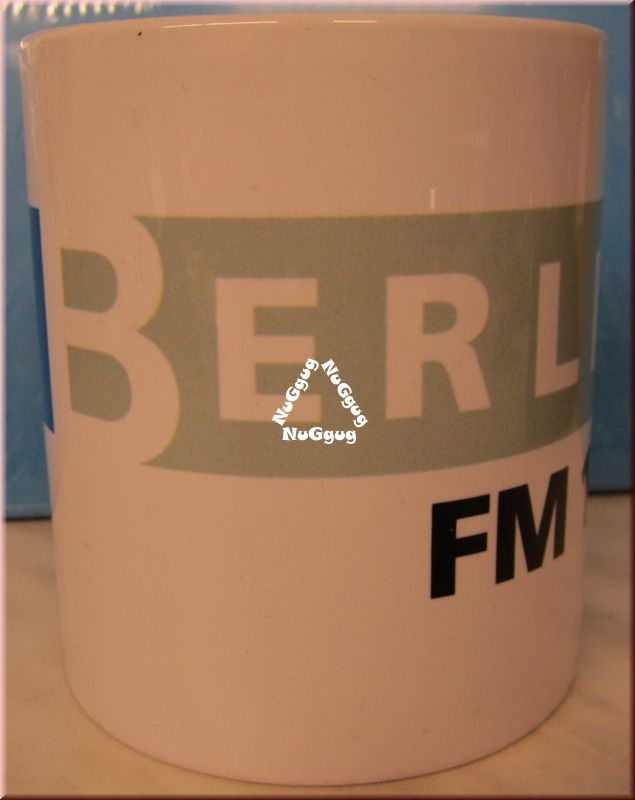 Kaffeepott. "npr Berlin FM 104.1", Kaffeetasse