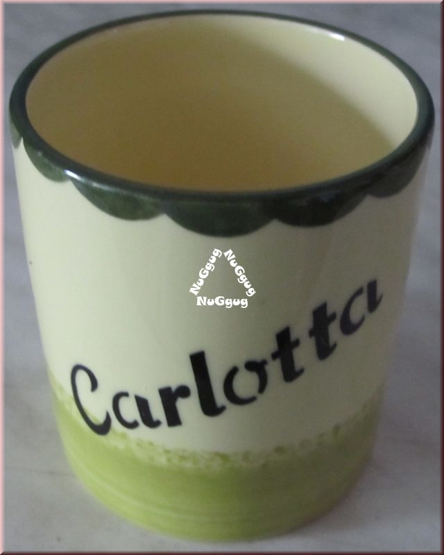 Kaffeepott "Carlotta". personalisierte Kaffeetasse