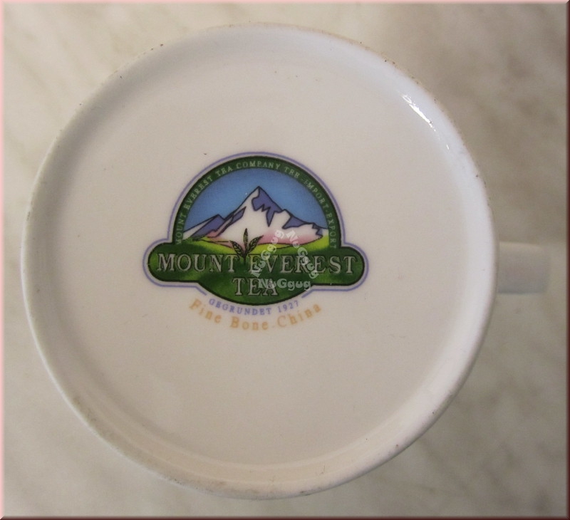 Kaffeepott "Mount Everest Tea", blau, Kaffeetasse, Teetasse