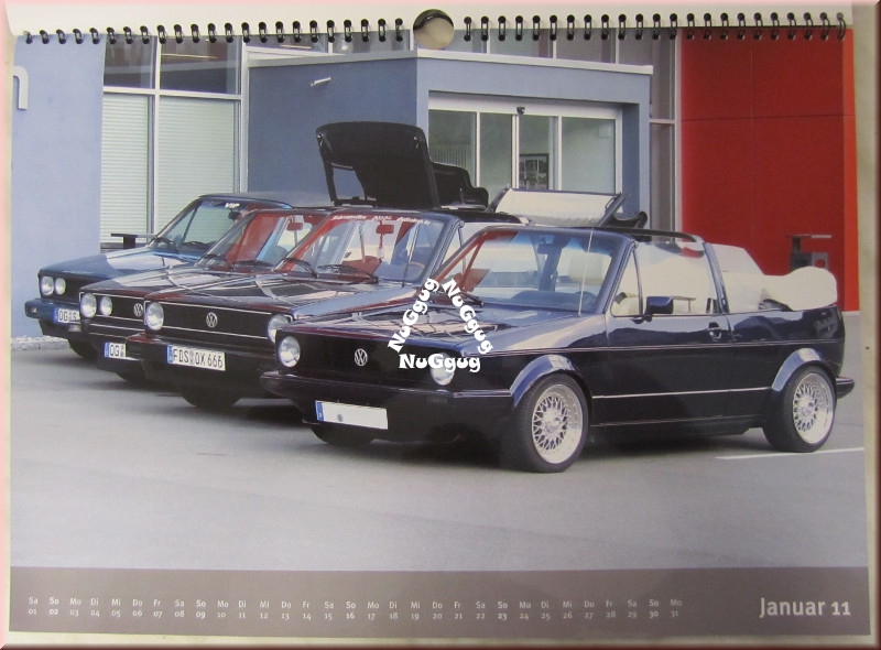 Golf-Cabrio hochglanz Fotokalender 2011, 42 x 30 cm