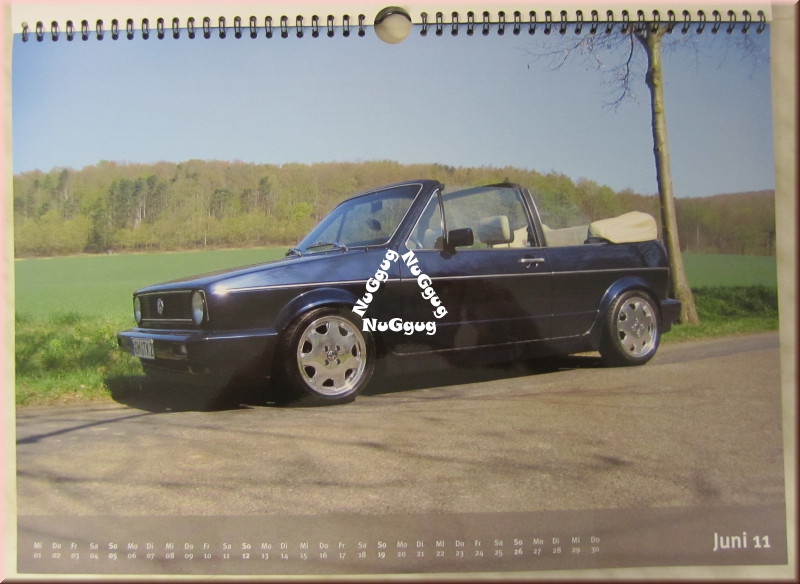 Golf-Cabrio hochglanz Fotokalender 2011, 42 x 30 cm