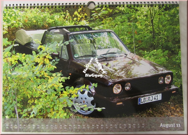 Golf-Cabrio hochglanz Fotokalender 2011, 42 x 30 cm