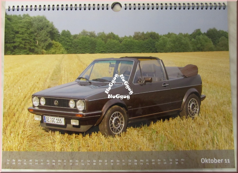 Golf-Cabrio hochglanz Fotokalender 2011, 42 x 30 cm