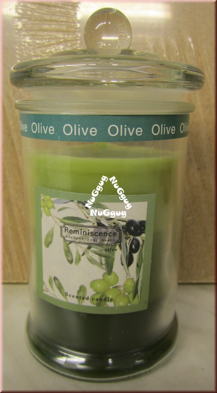 Duftkerze "Olive" im Aromaglas