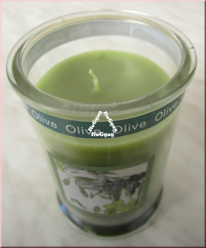 Duftkerze "Olive" im Aromaglas