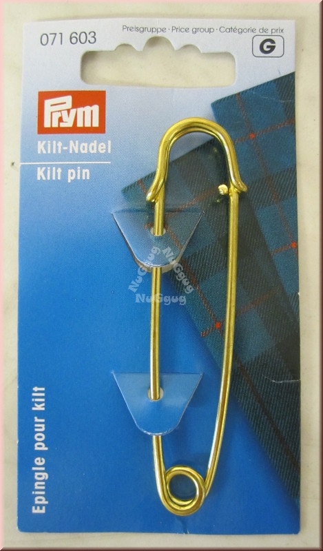 Kiltnadel, 76 mm, goldfarben, Prym Artikelnummer 071603