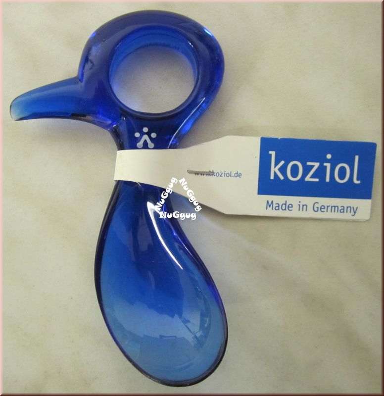 Koziol Kiwilöffel. transparent blau