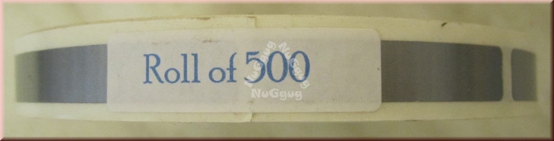 Klebeetiketten silber, 62 x 9 mm, 500 Stück, Spezial-Etiketten