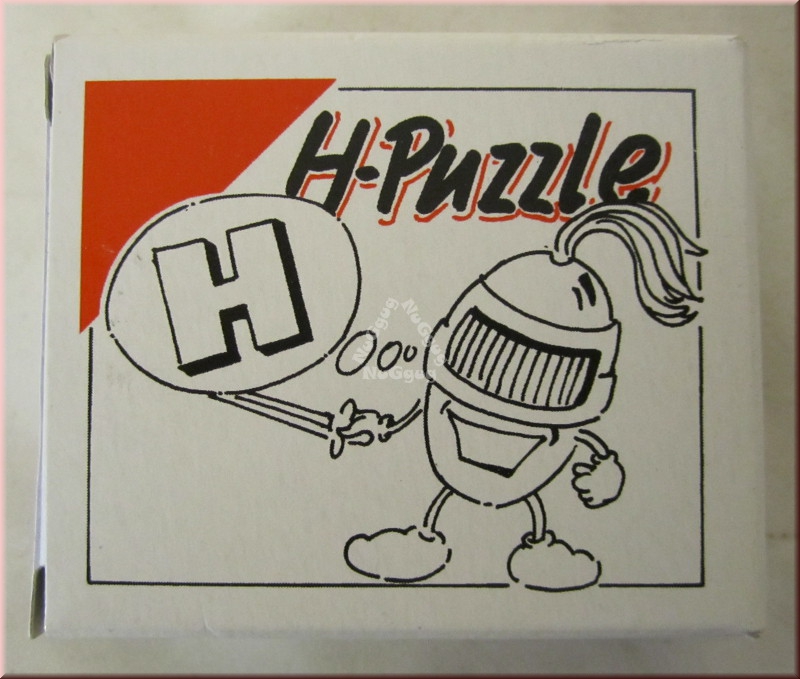 Knobelspiel "H-Puzzle", Holzpuzzle