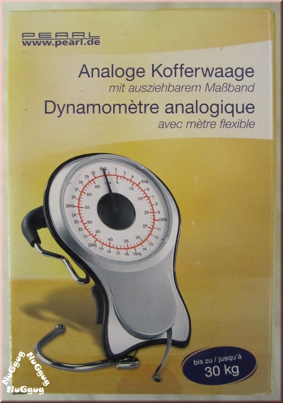 Analoge Kofferwaage bis 30kg von Pearl