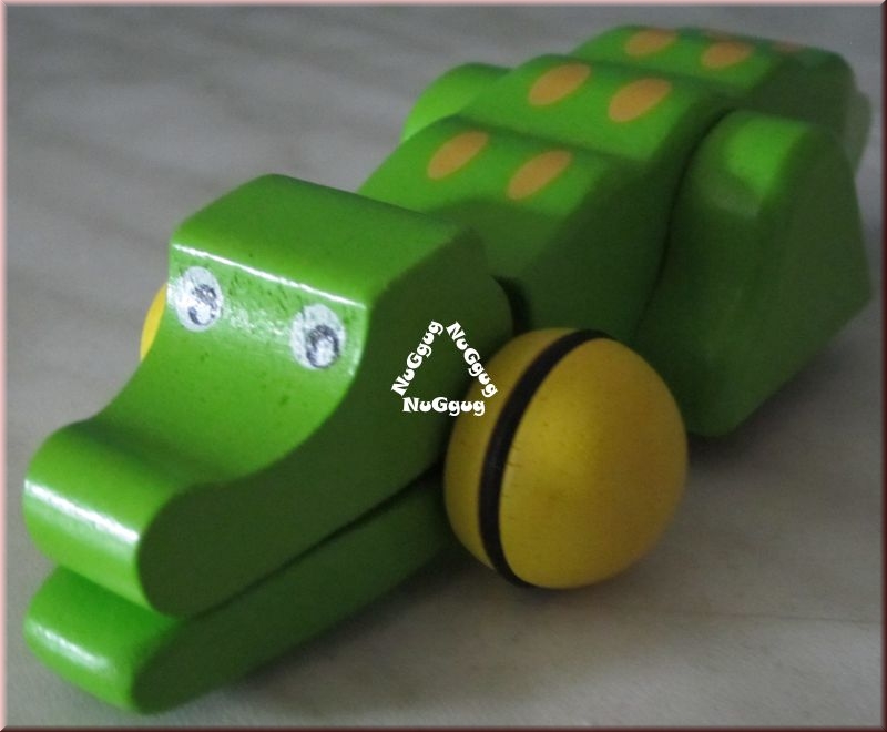 Pintoy Alligator mit Rückzugmotor. Krokodil