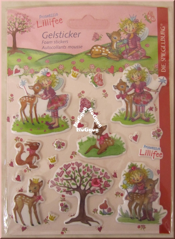 Prinzessin Lillifee Gelsticker mit Glitzerstein, Artikelnummer 20815