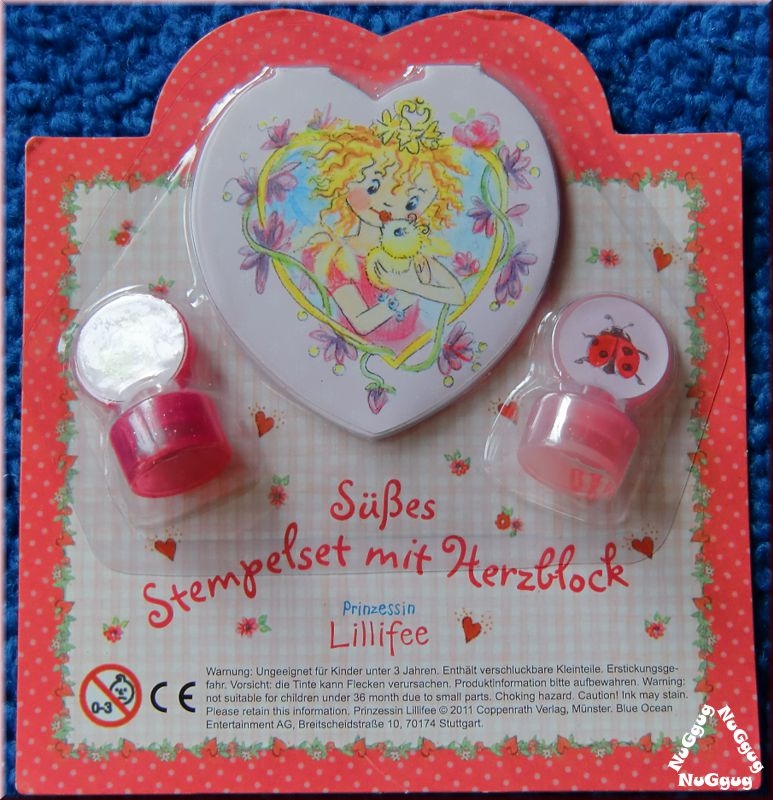 Prinzessin Lillifee süßes Stempelset mit Herzblock