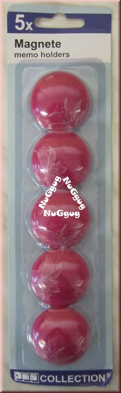 Magnete-Set pink, 5 Stück