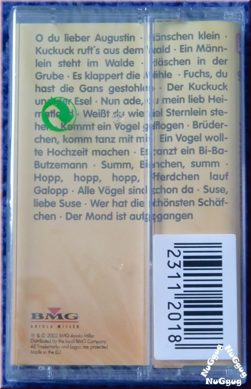 Musikkassette "Die 20 schönsten Kinderlieder"