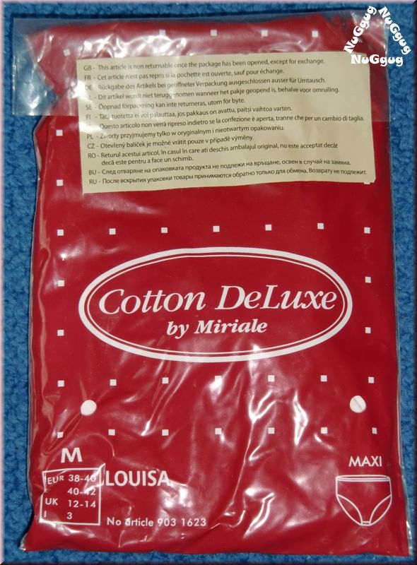 CottonDeLuxe by Miriale Slip Louisa, Grösse M, EUR 38-40, MAXI