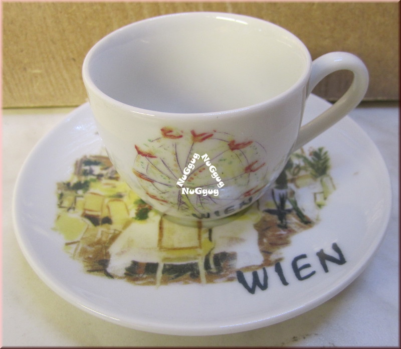 Espressotasse "Wien" mit Untertasse, Mokkatasse