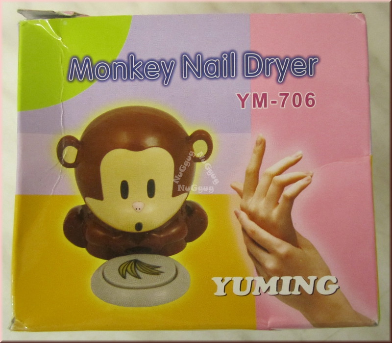 Nageltrockner Pusteäffchen YM-706, Monkey Nail Dryer