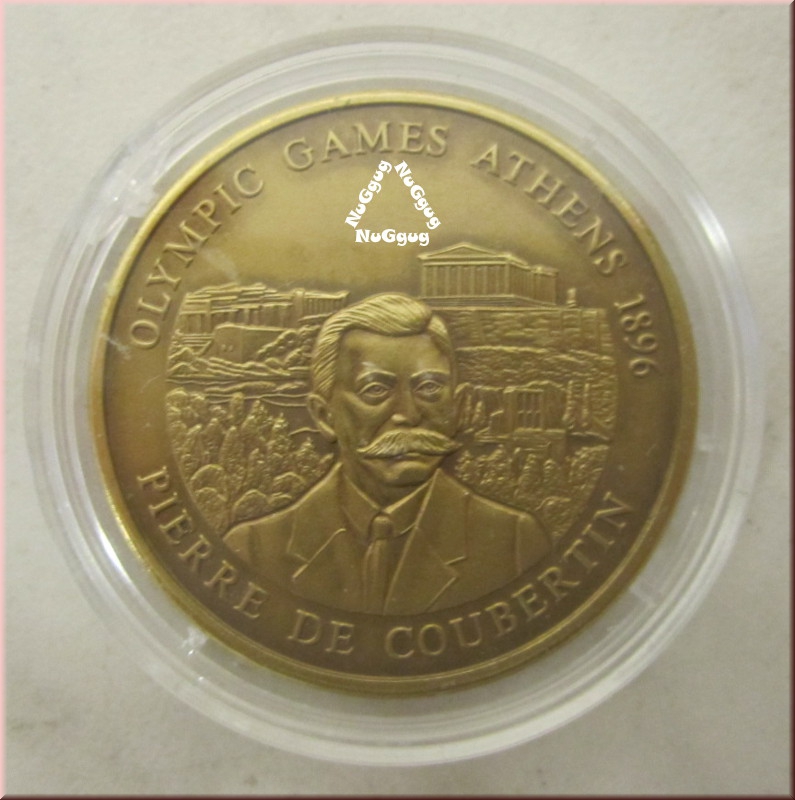 Münze Olympic Games Athens 1896 Pierre de Coupertin, Deutschland, Medaille