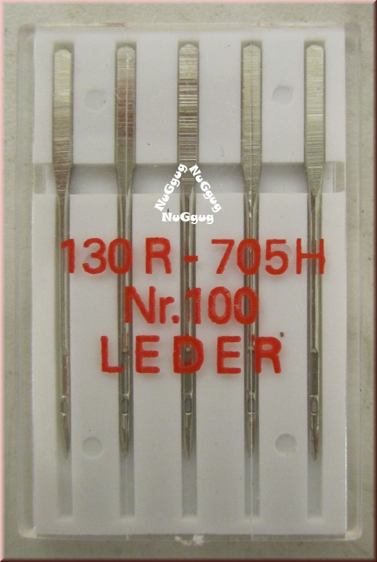 Nähmaschinennadeln 100, Leder, 130 R-705 H, 5 Stück