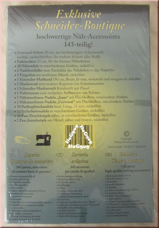 Exklusive Schneider-Boutique, Näh-Accessoires, Nähset, 143-teilig