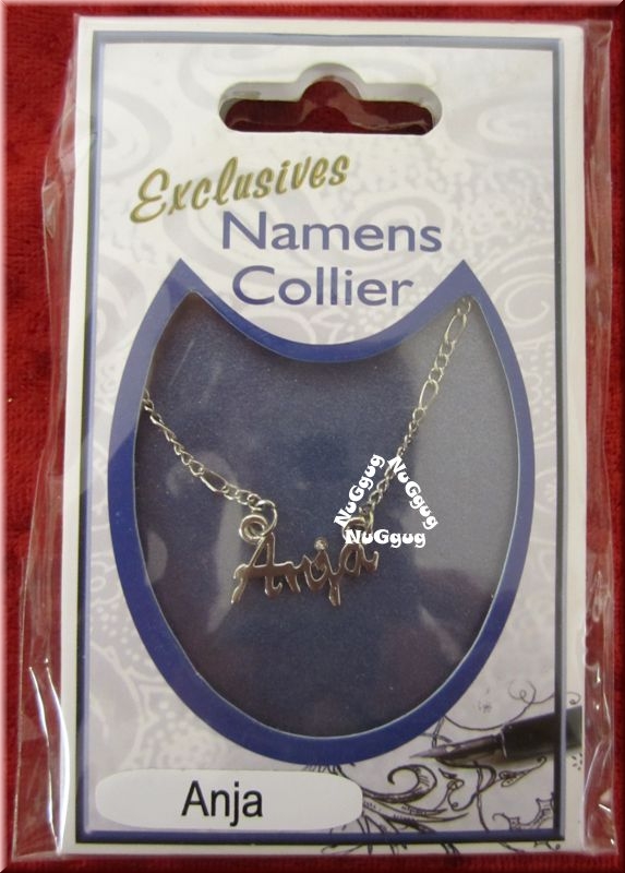 Namens Collier "Anja" mit Kette, nickelfrei