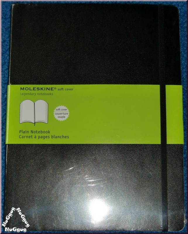 Moleskine Notizbuch. Softcover. schwarz. 192 blanko Seiten. 19 x 25 cm