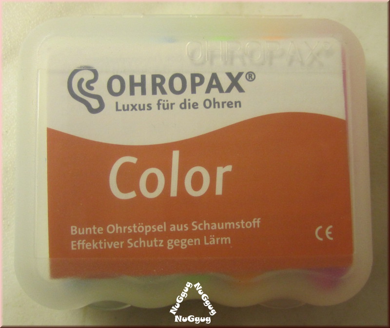 Ohropax Color, Schaumstoff Gehörschutz Stöpsel, 8 Stück