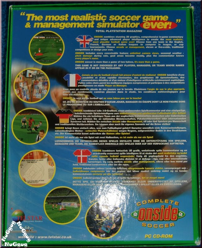 Complete onside Soccer. PC CD-Rom