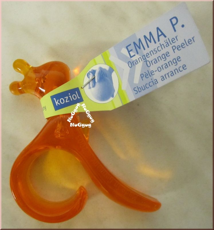 Koziol Orangenschäler Emma P., transparent orange