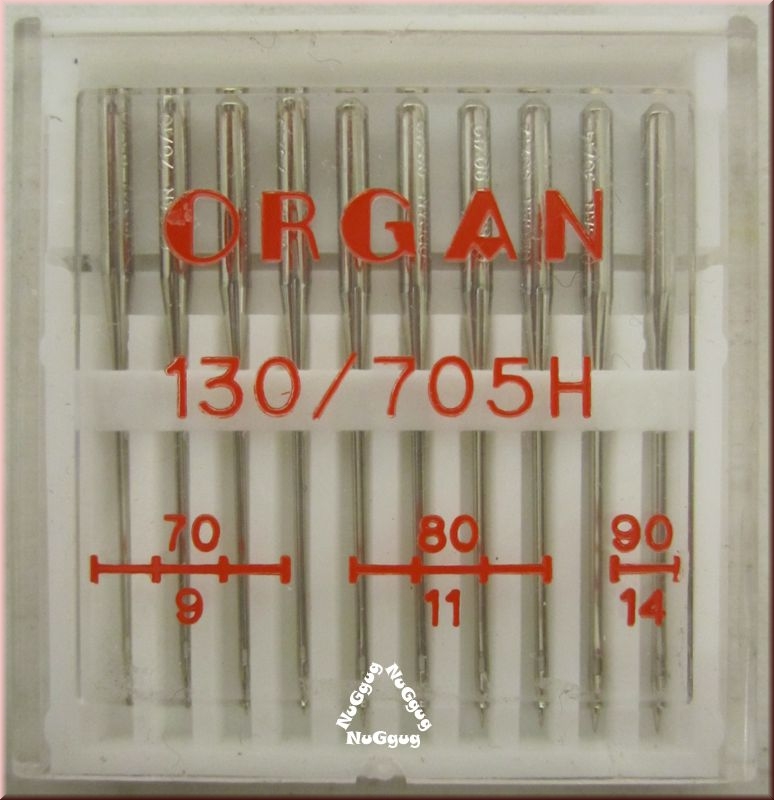 Nähmaschinennadeln 70 - 90, 130/705 H von Organ