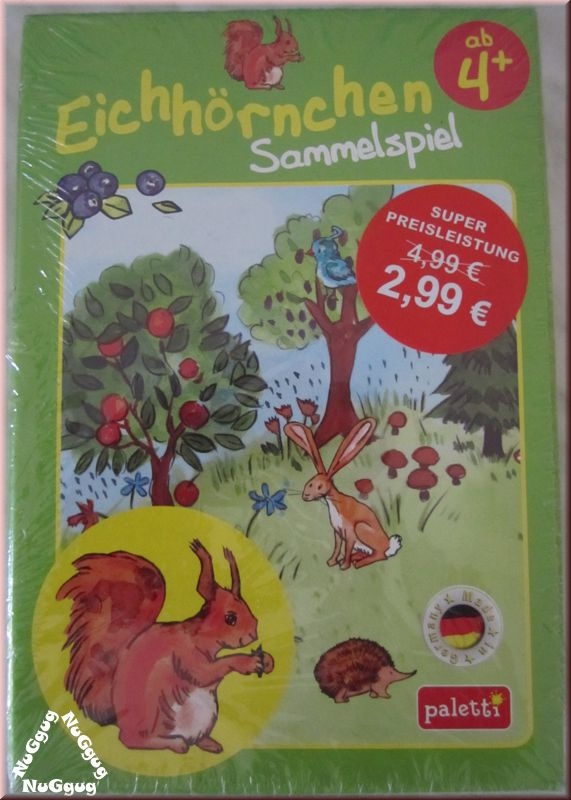 Paletti Eichhörnchen Sammelspiel. Sammelspiel