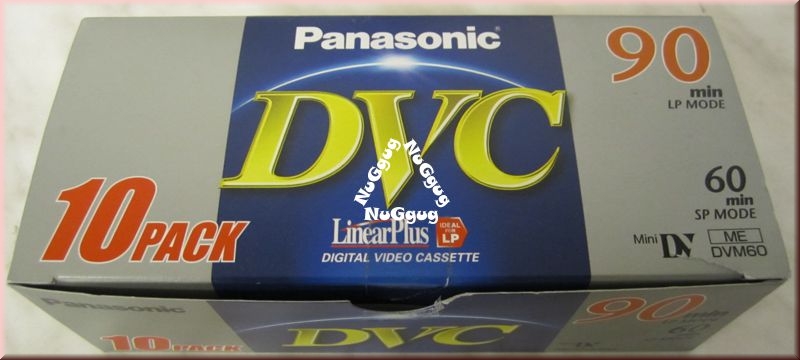 Panasonic DVC Videokassette AY-DVM60FE, 10er Pack