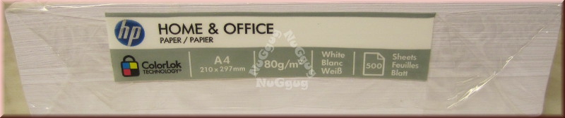 Kopierpapier A4 HP Home & Office, weiss, 80 g/m², 500 Blatt, Druckerpapier