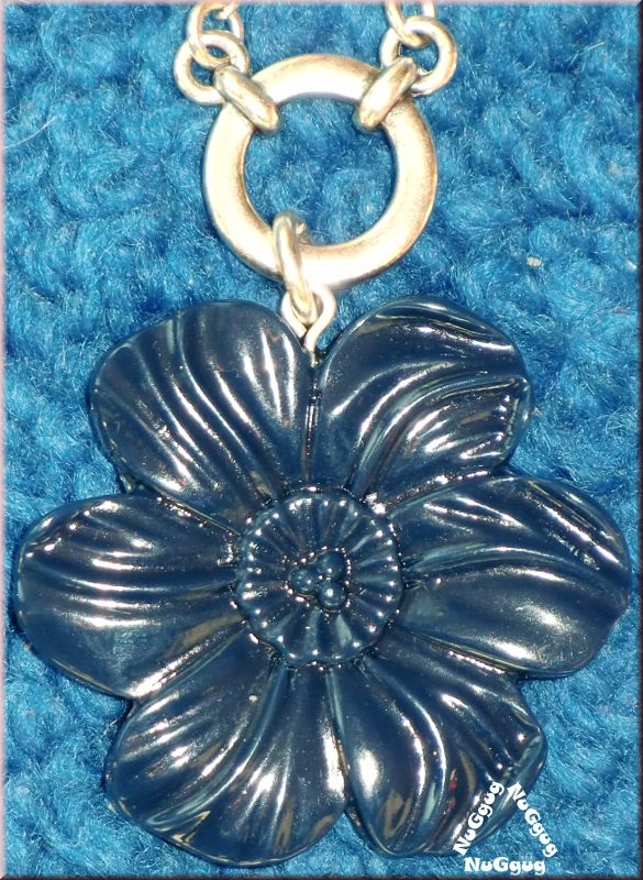 Halskette blaue Blüte von Pilgrim