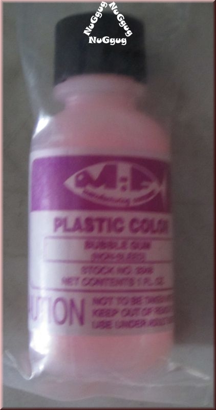 M-F Manufacoring Company Plastic Color Bubble Gum. 1 FL OZ