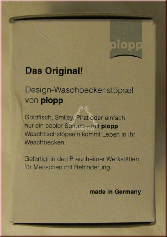 Plopp Waschbeckenstöpsel "Muschel", Abflussstöpsel