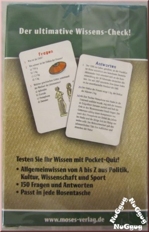 Pocket Quiz Allgemeinwissen, Moses 377