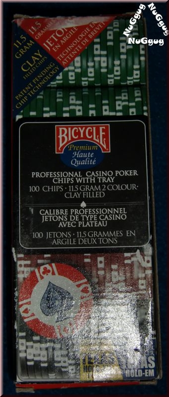 Professionelle Casino Poker Chips. Bicycle