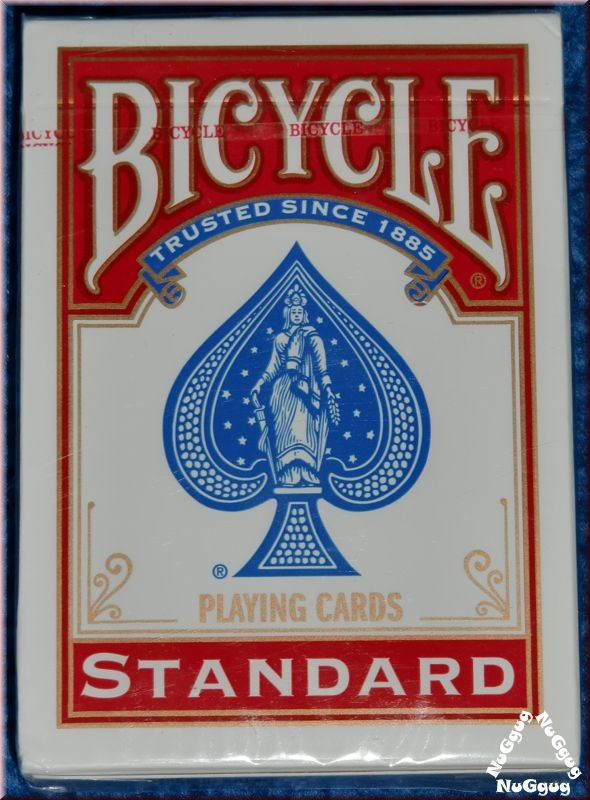 Pokerkarten. Bicycle standard. Playing Cards. rot