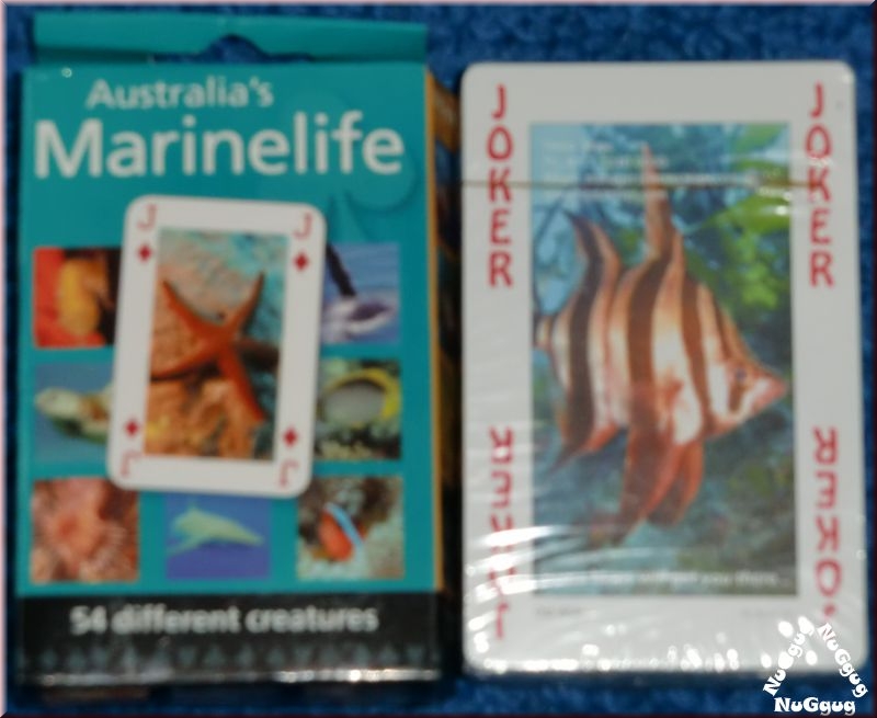 Pokerkarten. Australia's Marinelife